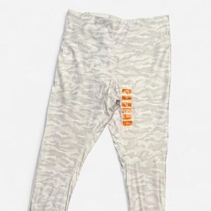 Juicy Couture Sport Essential Leggings Women's Medium White Gray Camouflage, New
